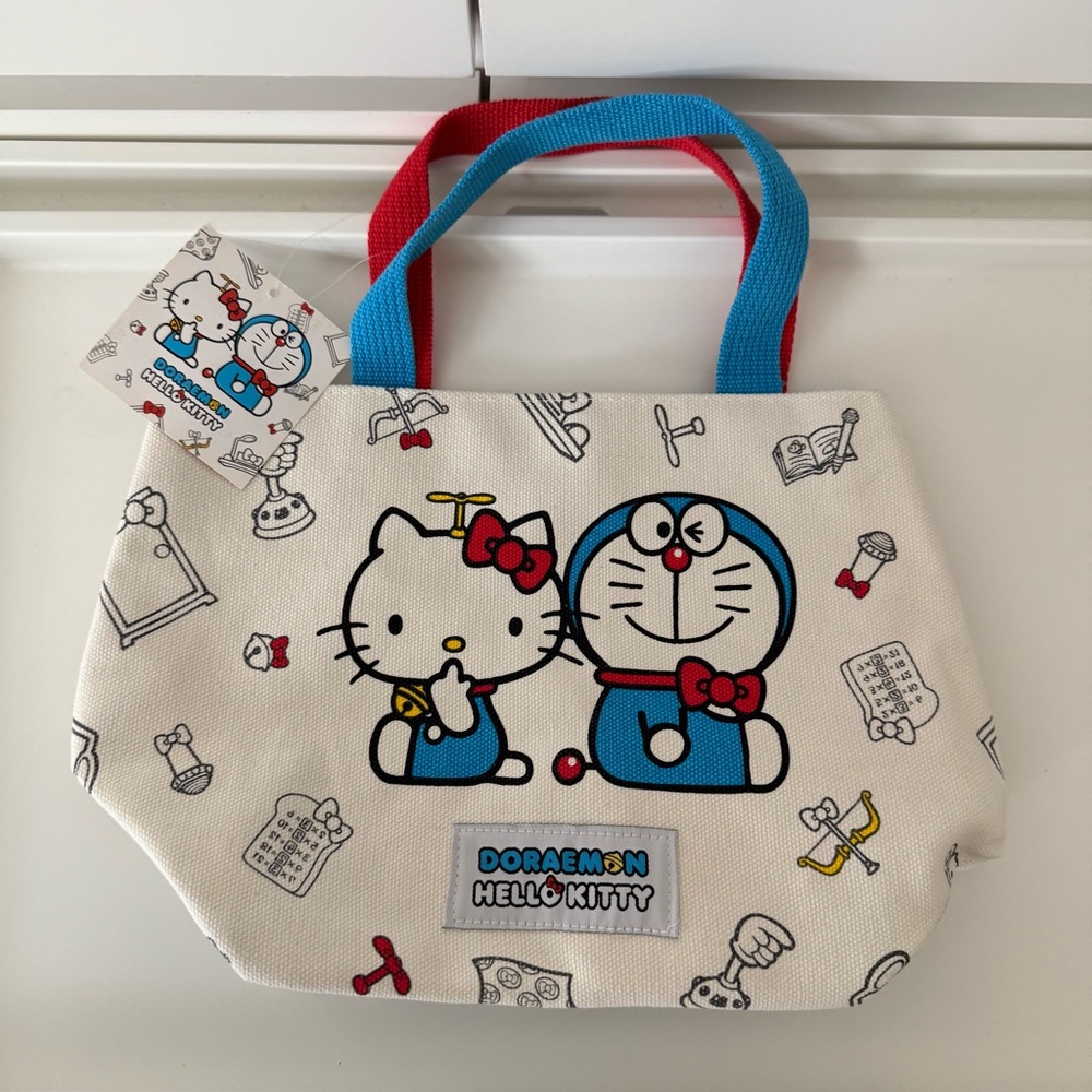 Doraemon x Hello Kitty Collab Tote Bag